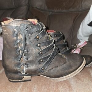 Freebird Red Bottom Limerick Booties